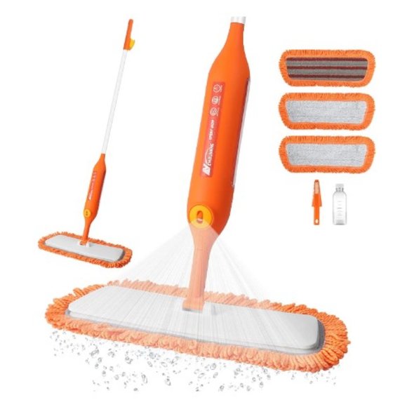 All-in-1: Wet & Dry Spray Mop - Rotating Nozzle w/ 3 Reusable-Washable M… - Picture 1 of 13